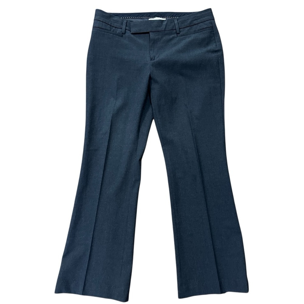 Gap Modern Boot Cut Gray Dress Pants Pleated Size 2 A Stretch Office Business